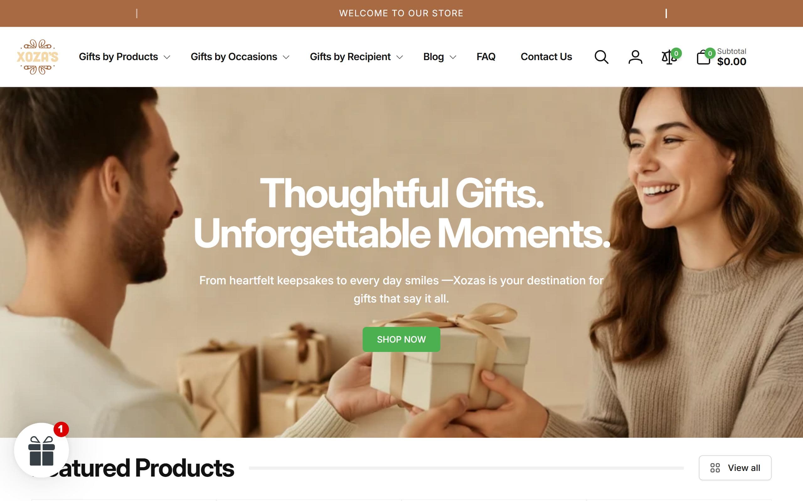The XOZAS website at xozas.com